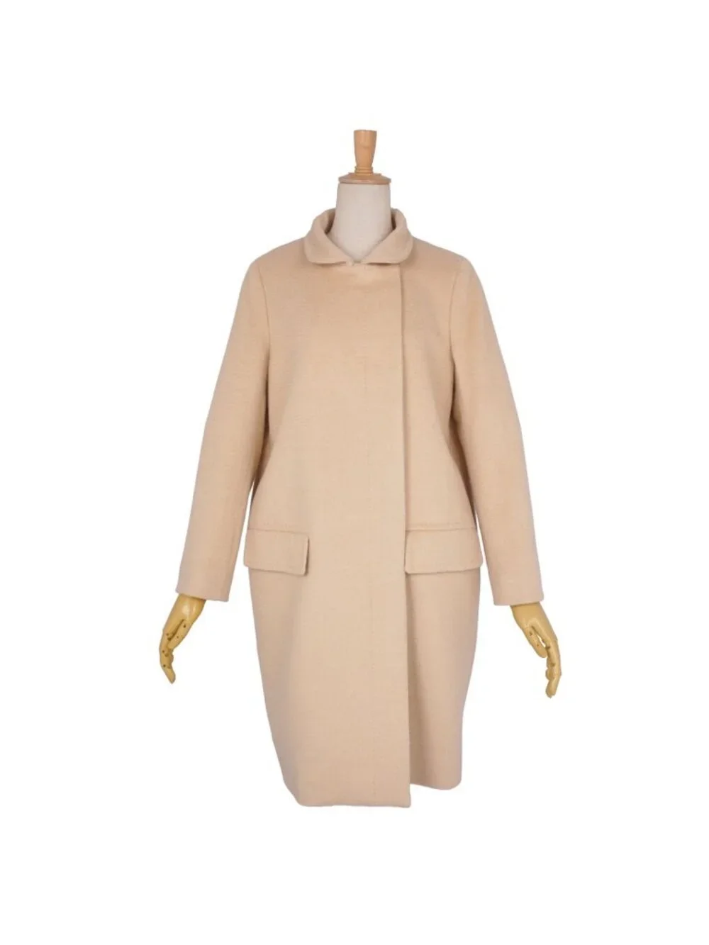 Max Mara Coat Long White Tag Camel Beige